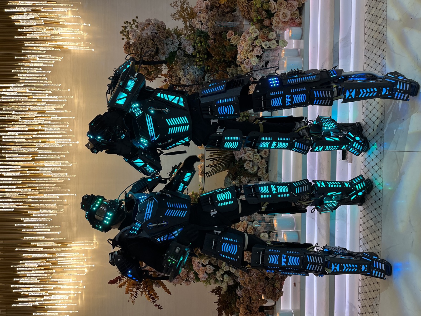 Robot in LED costume, photo 1